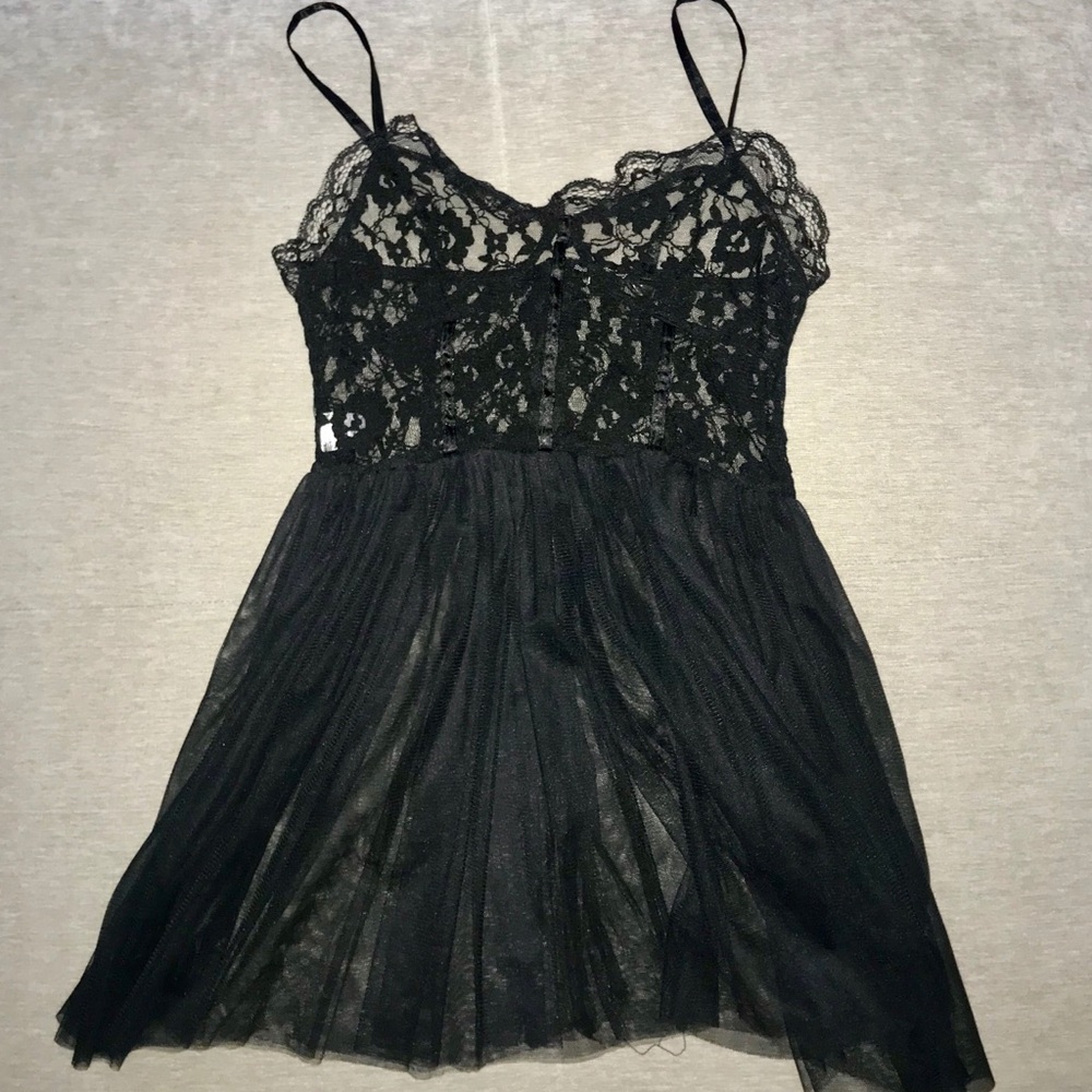 Black lace top